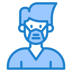 avatar blue style icon