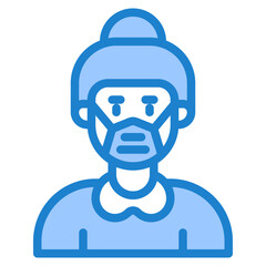 avatar blue style icon