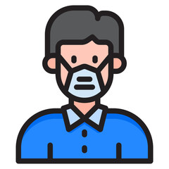 avatar color line style icon