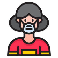 avatar color line style icon