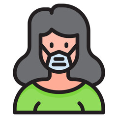 avatar color line style icon