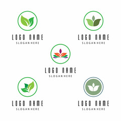 Leaf and Shutter Lens Aperture for Nature Photographer logo design inspiration