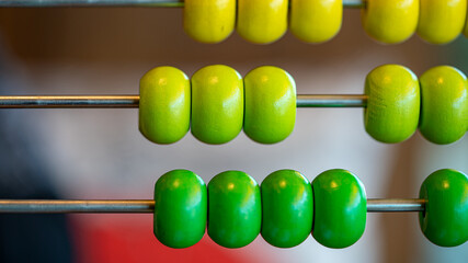 Colorful Beads Abacus For Basic Counting Maths