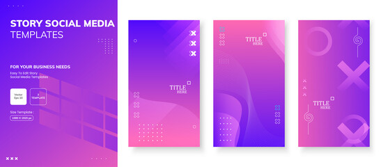 modern background.template story,abstract frames, full of colors, gradations, business, etc, eps 10	
