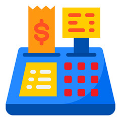 cashier flat style icon
