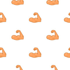 Arm emoji gym muscle exercise sport seamless background