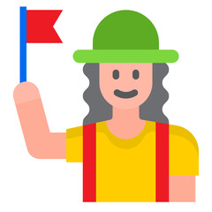 guide flat style icon