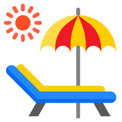 umbrella flat style icon