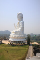 Big Buddha statue at Wat Huai Pla Kang temple, Chiang Rai, Thailand