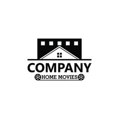 Film logo with house roof combination