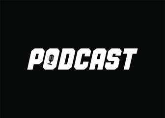 The monogram logo is for podcasts