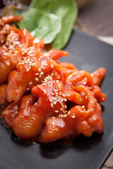 Korean style fried chicken feet

