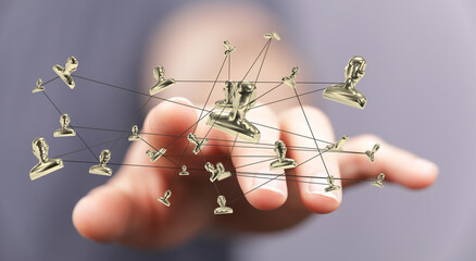 Telecommunication concept with abstract network structure