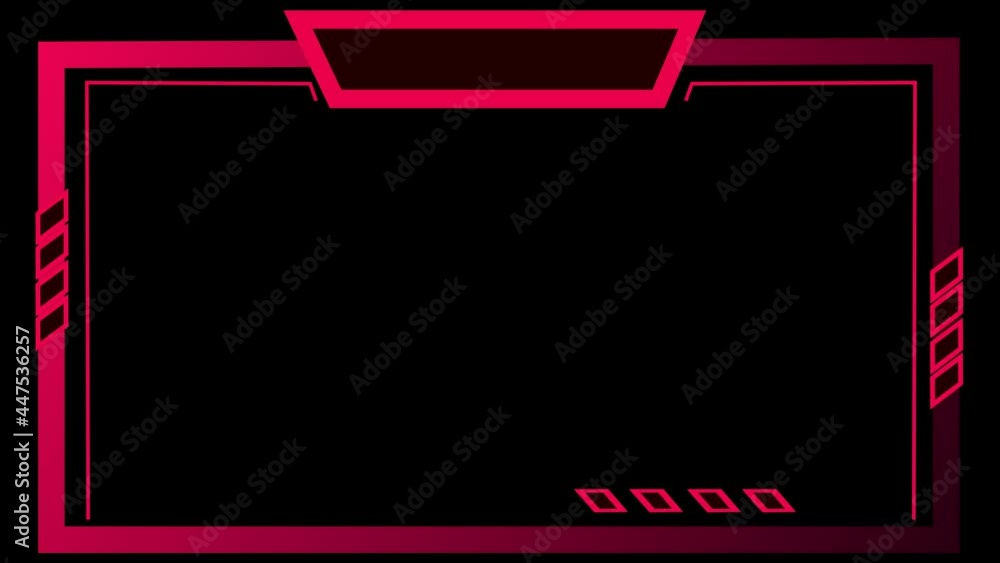 Poster technology futuristic hud sci-fi frame viewfinder display interface screen animation background. sci