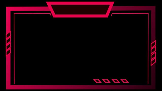 Technology futuristic HUD Sci-fi frame viewfinder Display Interface Screen Animation Background. Sci Fi Digital titles. UI GU I user interface screen elements. High tech screen for video game Design.