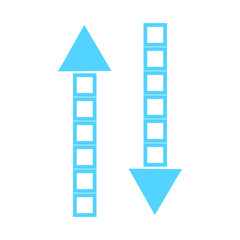 Arrows icon for app and website design. Vector.