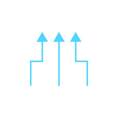 Arrows icon for app and website design. Vector.