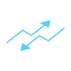 Arrows icon for app and website design. Vector.
