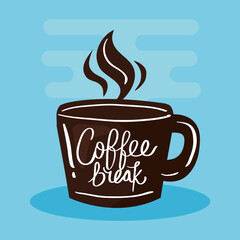 cup of coffee with steam