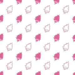 pink and white seashells seamless pattern
