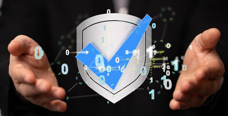 Cybersecurity and information or network protection. Future technology web