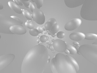 White balls decorative abstract background