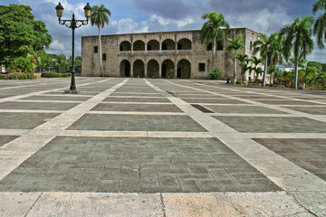 Obraz premium First city of America, Viceregal Palace of Don Diego Colón, currently a colonial museum