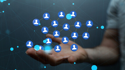 internet net and data digital concept teamwork.