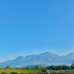 Fototapeta premium train on the mountain