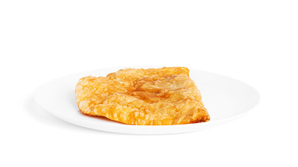 Chebureks are isolated on a white background.