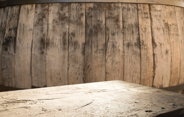 old barrel isoalted on a white background