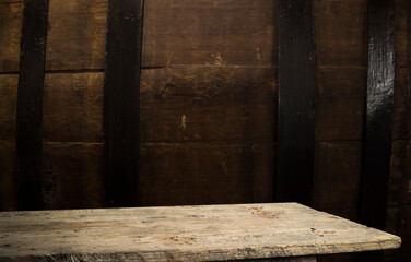 old barrel isoalted on a white background