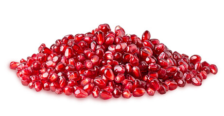 Bunch of peeled ripe pomegranate seeds
