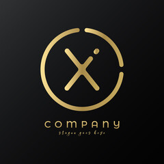 Obraz premium Technology Letter X Logo Design vector Template. Abstract Minimalist Typography Letter X Logo Design