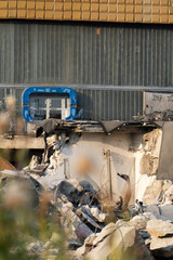 Rozbiórka hali sportowej "Urania" w stolicy warmi i mazur Olsztynie © Szymon