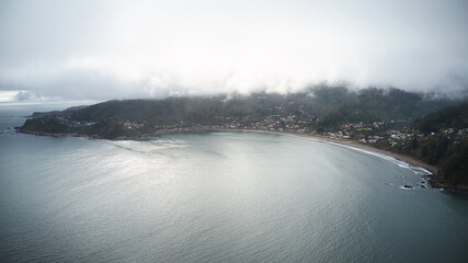 Sector playa Niebla, sector urbano y balneario cerca de la ciudad de Valdivia.