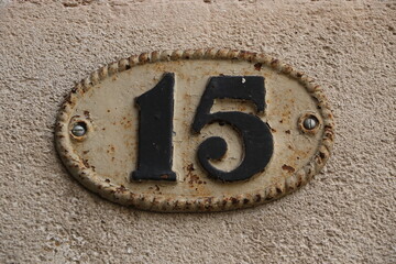 Numéro d'habitation à Nîmes