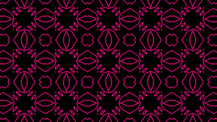 Abstract Seamless Pattern Pink Texture. Digital wall tiles design. Seamless pattern with symmetric geometric ornament. Kaleidoscope abstract background