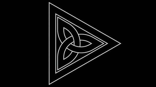 black and white ornament background animation