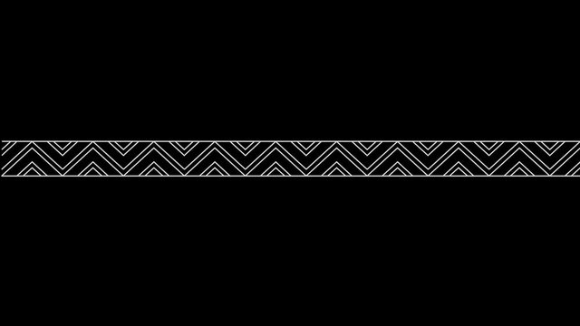 black and white ornament background animation