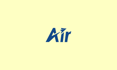Letter  Air Travel Logo Design Template