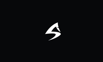 Shark Logo Concept WITH LETTER S NEGATIVE SPACE LOGO DESIGN