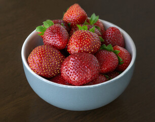 Strawberry berries on the table