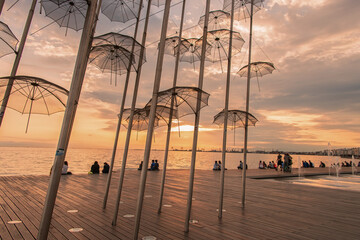 The Umbrellas, by Giorgios Zogolopoulos located at the seafront and constructed in 1997.  He was...