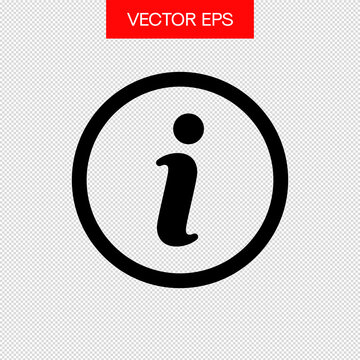 Information icon. Simple info symbol. Flat style vector UI icon. 