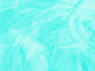 Abstract light blue canvas with wide brush strokes. Cyan creative background.