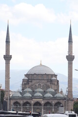 Fototapeta na wymiar historical mosque monuments in turkey
