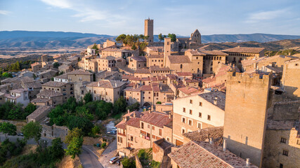 aerial view of sos del rey catolico town, Spain