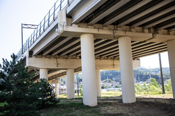 Lower side of the bridge