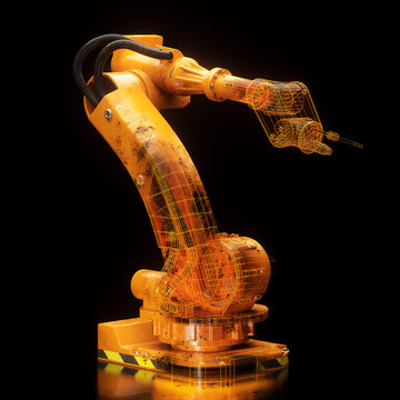 Automated industry operations robotic mechanical arm plan